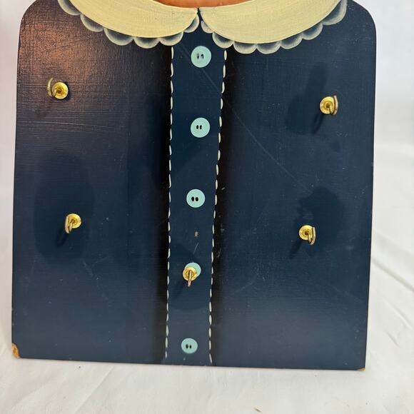 VTG Signed Wood Handpainted Children's Display Hooks Jewelry Display 1982 *Read - Picture 3 of 9